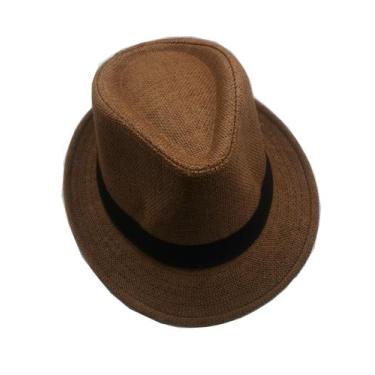 Imagem de Chapéu Panamá Aba 4cm Curta Moda Casual tamanho 58 Unissex Várias Core