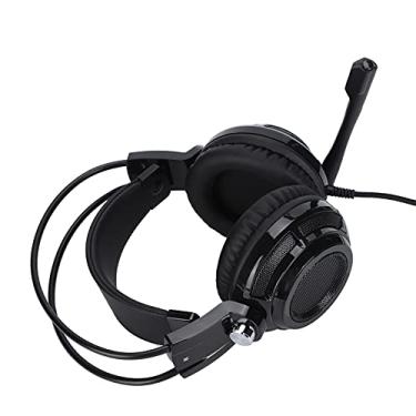 Imagem de 7.1 Surround Sound Gaming Headset, Multichannel Headphone With Noise Cancelling Mic, Multifunction Wire Earpieces With Fluorescent Lighting (Black)