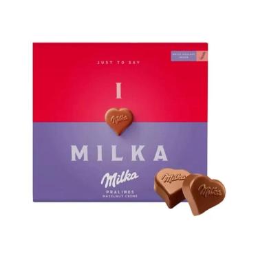 Imagem de Chocolate Milka With Love Pralines Avelãs 110g - Importado