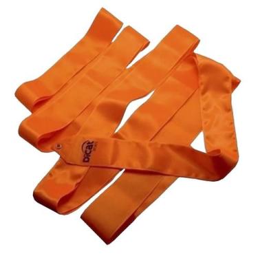 Imagem de Fita De Ginástica Rítmica Dicat Sports Cetim Cores Lisas - 6M, Laranja