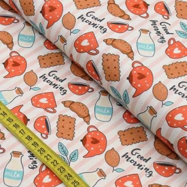 Imagem de Tecido Estampado para Patchwork - Bakery 06 (0,50x1,40) - Fabricart
