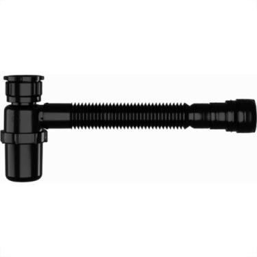 Imagem de Sifao Copo Sanfonado Astra Universal Preto Ssuc3, Preto