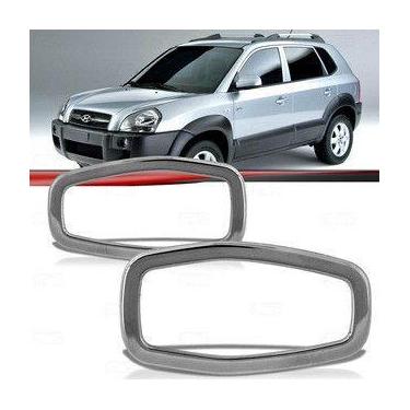 Imagem de Par Aro Moldura Pisca Seta Paralama Tucson 2004 A 2012 Cromado - Autom