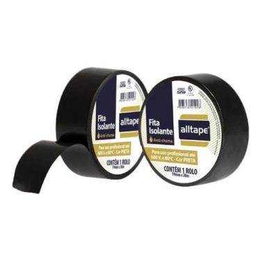 Imagem de Fita Isolante Preta Anti Chamas Alltape 18mm x 5m de Alta Qualidade pa