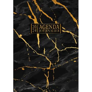 Imagem de Agenda Journalier 2024: Restez Organisé du 1er janvier 2024 au 31 décembre 2024 | Pages de Contacts, Emplois du Temps, Journal de Mots de Passe, Jours Fériés, Anniversaires et Bien Plus Encore !