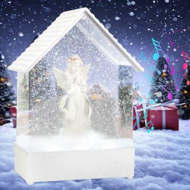 Imagem de VITAKEO- Globo de Neve Musical de Anjo- Estátua de Anjo Em Oração, Luzes, Decoração de Festival para Casa, Dia Das Mães, Presente de Aniversário, Presente de Lembrança, Presente de (7,8 X 5,1 X 2,7 Po