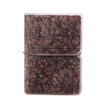 Imagem de Carteira feminina para cartão de crédito lealdade porta-cupons mini organizador de álbum de fotos, Fios com Glitter, one size