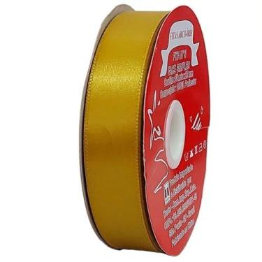 Imagem de Fita de Cetim Trader 22mm N5 com 50 Metros, COR 121 MOSTARDA, 50 METRO