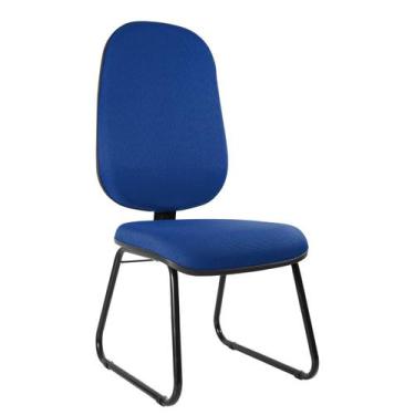 Imagem de Cadeira Escritório Interlocutor Base Fixa Sky Metal Wood Design