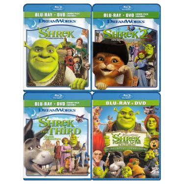 Imagem de Shrek / Shrek 2 / Shrek: The Third / Shrek Forever After (Blu-ray + DVD) (4-Pack)