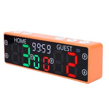 Imagem de Placar Digital Com Buzzer, LED Tabletop Digital Score Counter Com Buzzer Alto para Xadrez, Basquete, Voleibol