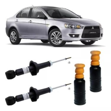 Imagem de PAR AMORTECEDOR TRASEIRO COM KIT BATENTE E COIFA LANCER 2013 2014 2015 2016 2017 2018 2019 2020