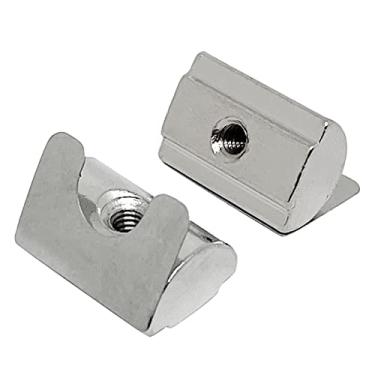 Imagem de 20 peças de porcas de mola M4 T, série 4040 universal com folha de mola, para perfil de alumínio com ranhura de 8 mm (M4)