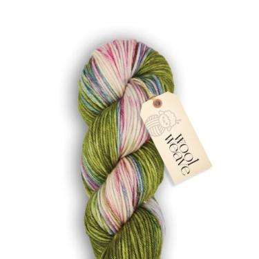 Imagem de Woolweave Fio penteado – 100% fio de lã merino extrafina para tricô e crochê – tingido à mão, ultramacio e quente – novelo de 100 g, 180 metros – lavável na máquina