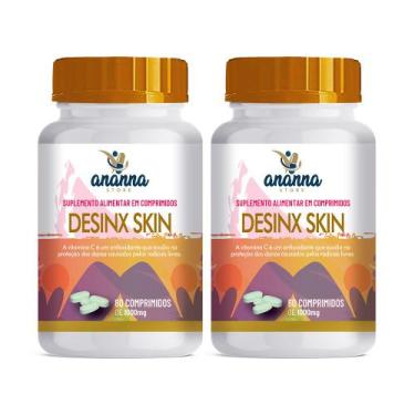 Imagem de 2x Suplemento Desinx Skin e Vitamina C 60 Comp 1000mg - Ananna Store