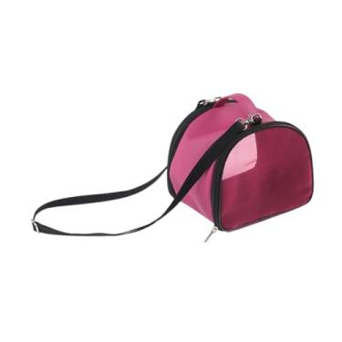 Imagem de Gralara Hamster Carrier Bag Travel Carrier Mesh House Zipper Bolsa Bolsa de Transporte de Índia Transportador de porco para ratos Hamster Pequenos animais, Rosa