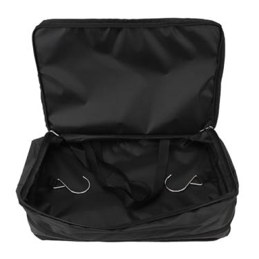 Imagem de Bolsa de Prateleiras Suspensas de Viagem de Grande Capacidade Com 3 Prateleiras Dobráveis ​​e 2 Ganchos, Organizador de Armário de Mão Portátil para Armazenamento de Roupas