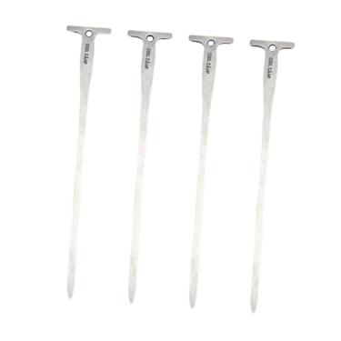 Imagem de simhoa 4 peças estacas de tenda de tenda de camping pinos de acampamento estacas pinos de tenda para cantosel lareira tapete de jardinagem mochila mochila