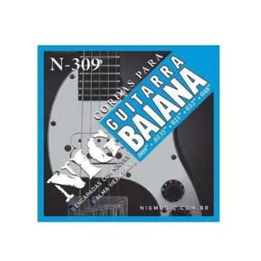 Imagem de Encordoamento para Guitarra BAIANA 009 NIG -- (009/048) -- Jogo com 5 
