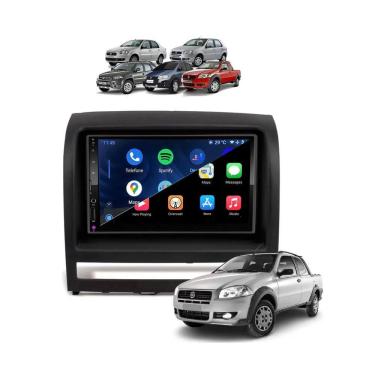 Imagem de Kit Multimídia Palio 2005 2006 2007 2008 2009 2010 2011 7 Pol Carplay Androidauto Cm7 Faaftech