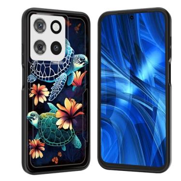 Imagem de JHYYTUJTYP Capa para Moto G Power 5G 2025, [Teste de queda de grau militar] Capa protetora resistente à prova de choque resistente para Motorola Moto G Power 5G 2025 6,8 polegadas, tartaruga marinha