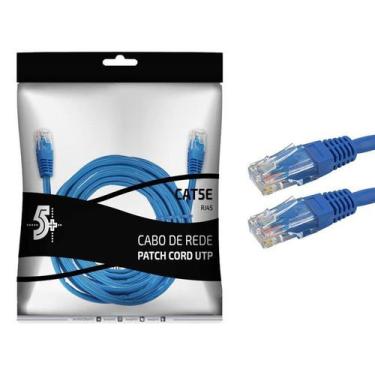 Imagem de Cabo de Rede RJ45 Patch Cord CAT5E UTP - 2M 018-1070 - ChipSCE