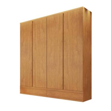 Imagem de Guarda-roupa 4 portas 5 gavetas MDF Paris-Nature Bianchi