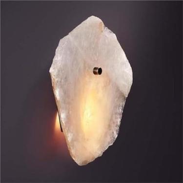 Imagem de Luminária de parede LED Stone 3000K, branca quente, com design geométrico nórdico, com fiação interna, para sala de estar, banheiro, varanda, corredor (A)