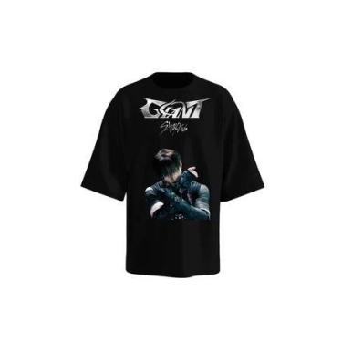 Imagem de Stray Kids Giant Camisa Unissex Estampada  Oversized - loja dinka, g, 