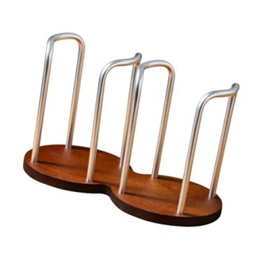 Imagem de IEUDNS Dispensador de porta de copo de café versátil alumínio organizador de ligas de alumínio, Rack Duplo