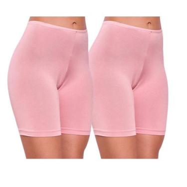 Imagem de KIT 2 Short Segunda Pele Anagua Feminino Anágua Calção Preto Bege - IM