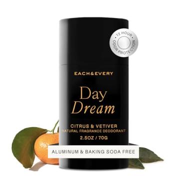 Imagem de Each & Every Desodorante sem alumínio para mulheres e homens - Desodorante totalmente natural para pele sensível, verificado por EWG - limpo, sem bicarbonato de sódio, fragrância à base de plantas