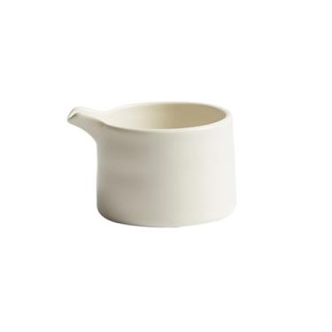 Imagem de Molheira Simples bife suco balde molheira cerâmica preto caneca de café pequeno jarro de leite jarro de leite Jarra de Molheira(Branco)