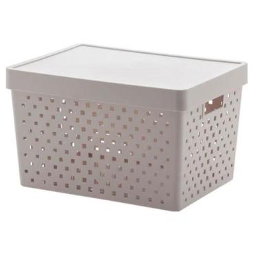 Imagem de Cesto Organizador Com Tampa Quadratta Branco - PARAMOUNT, U