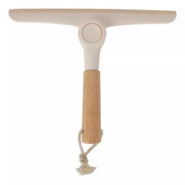 Imagem de Rodo De Pia Dobrável Com Cabo Bambu Off White Oikos - oem, Off-White