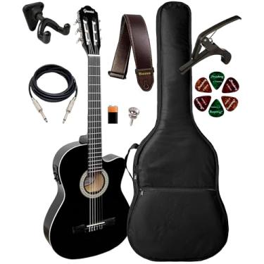 Imagem de Violão Giannini Start Nf-14 Ceq Bk + Capa Luxo E Acessórios