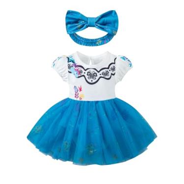 Imagem de bakjuno Fantasia infantil de princesa para meninas, vestido de Halloween com faixa de cabeça, #16, 12-18 Meses