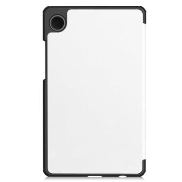 Imagem de Compatível com Samsung Galaxy Tab A9 Case SM-X110 8,7 polegadas Case Tri-Fold Smart Tablet Case, Capa protetora leve Hard PC Back Shell Slim Case Multi-View Angles, Auto Wake Sleep(White)