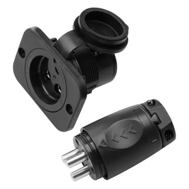 Imagem de folosem 12Vcps3 70A Trolling Motor Plug & Receptacle Para Configuração De 2 Ou 3 Fios 12V, 24V, 12/24V, 24/36V, 36V Ou 48V Sistemas Para Minn Kota Marine Boat Conector De Energia Elétrica Resistente