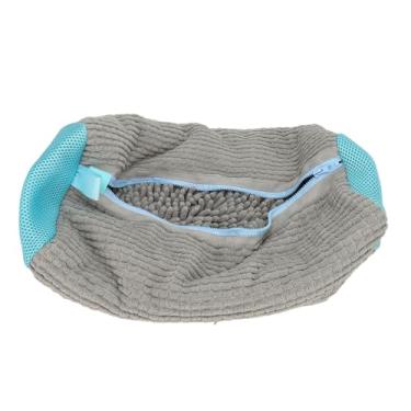 Imagem de WALFRONT Bolsa de Máquina de Lavar Sapatos para Tênis e Tênis de Corrida Rápido Com Zíper, Bolsa de Lavanderia Reutilizável para Viajantes, Lavadora de Poliéster Protetor de Arruela a água 39x19cm