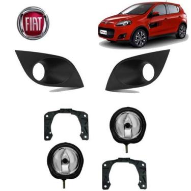 Imagem de Kit Moldura+Farol Auxiliar Palio Attrac 16 Sem Lâmpada Par - BWR