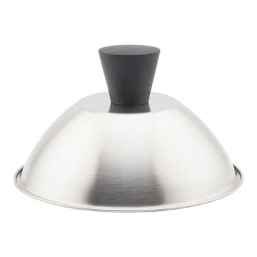Imagem de Bothyi Tampa para grelha de hambúrguer, redonda, multifuncional, com cúpula de derretimento, para grelhar hambúrgueres e churrasco ao ar livre, 16.5cm