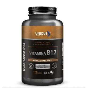 Imagem de Vitamina B12 Metilcobalamina 120 Cápsulas Unique Nutrition