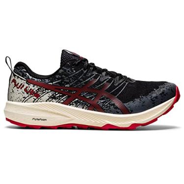 Imagem de ASICS Men's Fuji Lite 2 Running Shoes, 12.5, Black/Electric RED