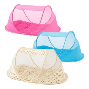 Imagem de Berço Portátil Mosqueteiro Retrátil Bebê Música Tenda - DS