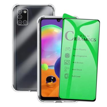 Imagem de Capa Capinha Anti Impacto e Película Premium 9D Cerâmica Compatível Com Samsung Galaxy A31