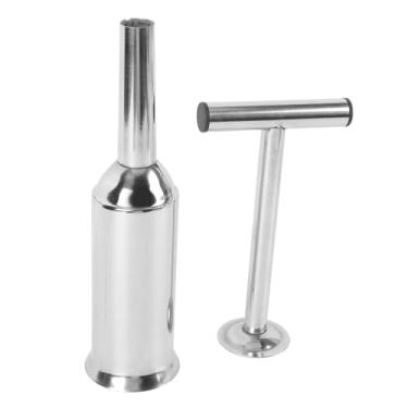 Imagem de Naroote Stuffer de Salsicha Manual, Enchimento de Tubo de Lingüiça de Salsicha de Aço Inoxidável Seguro para Casa (L)
