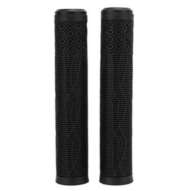 Imagem de Bicycle Grip 22,2mm TPE Bracebar Tampa de borracha macia Antislip Grip com barra de trava para bicicletas de montanha e bicicletas design ergonômico (Preto)