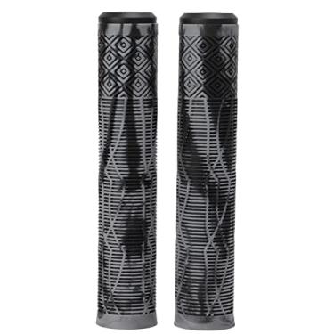 Imagem de Bicycle Grip 22,2mm TPE Bracebar Tampa de borracha macia Antislip Grip com barra de trava para bicicletas de montanha e bicicletas design ergonômico (Preto cinza)