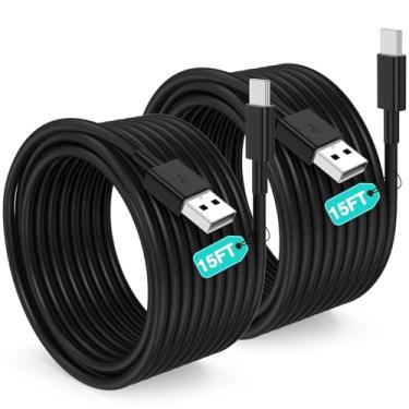 Imagem de Cabo USB C extralongo de carregamento rápido de 3 m, [certificado MFi] Cabo USB A para USB C longo para iPhone 16 15 5 m, cabo tipo C carregador para iPhone 16 15 Pro Max/16 15 Plus/iPad Pro (preto)